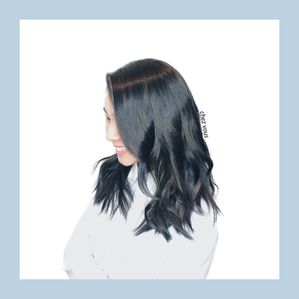 Dark Blue Ash Grey Hair, Designed by Associate Salon Director of Chez Vous, Veyond Chong