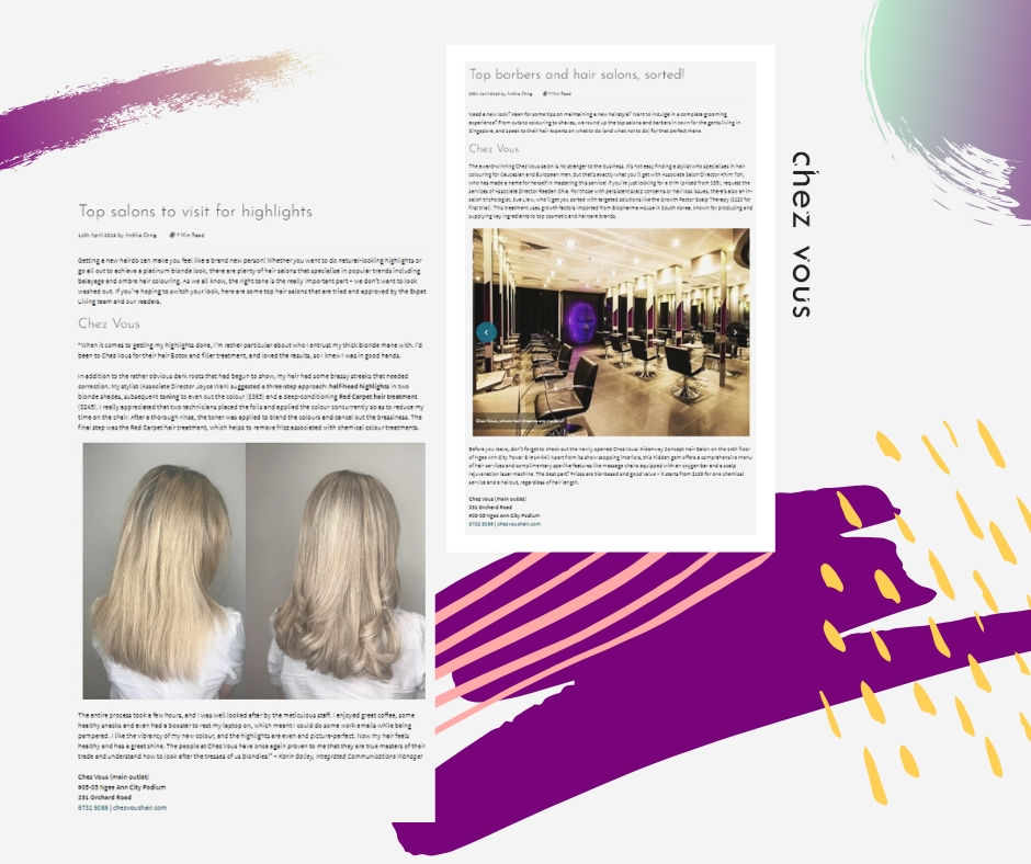 Hair stylists in Singapore: Top salons for colouring expat hair | By Expat Living Singapore 