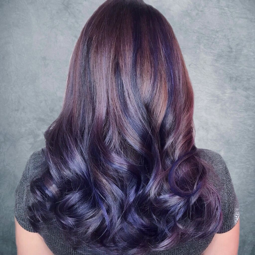 Dusty Lavender X Purple Hair designed by Associate Salon Director of Chez Vous, Shawn Chia  