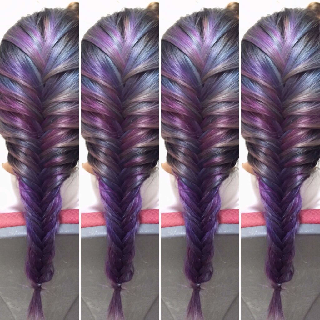 Oil Slick Hair designed by Associate Salon Director of Chez Vous, Oscar Lee
