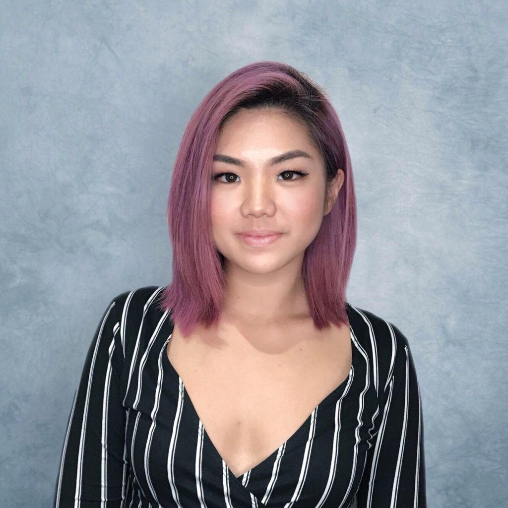 Mauve Hair designed by Associate Director of Chez Vous, Shawn Chia