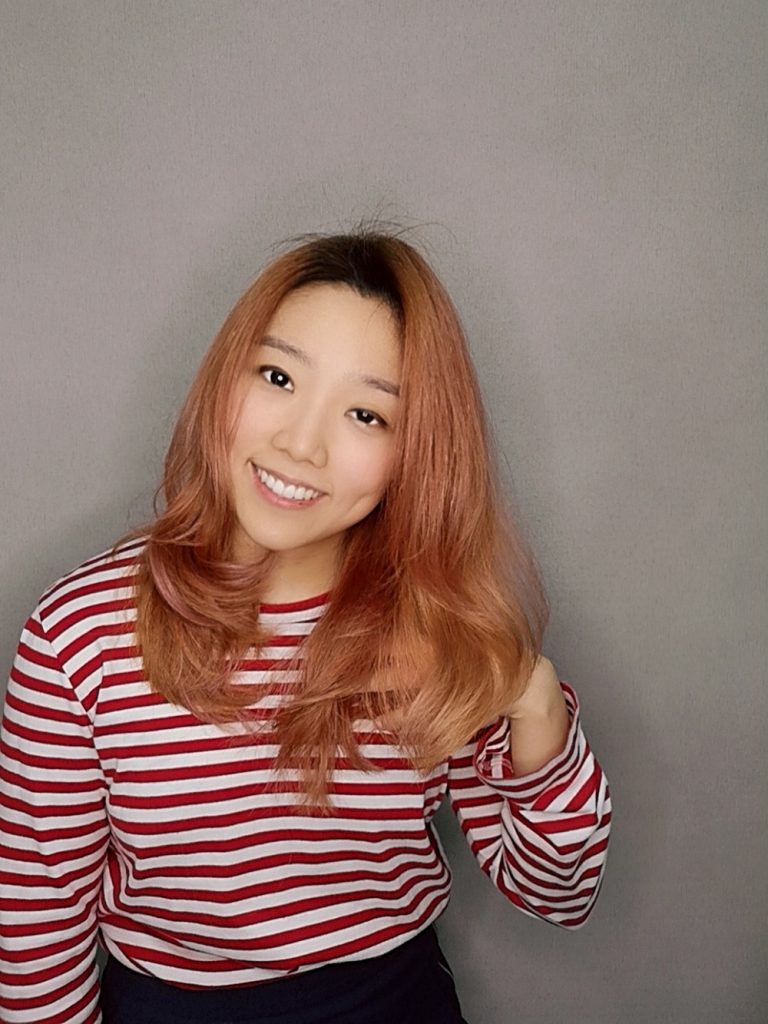Living Coral Hair designed by Associate Director of Chez Vous: HideAway Salon, Oscar Lee