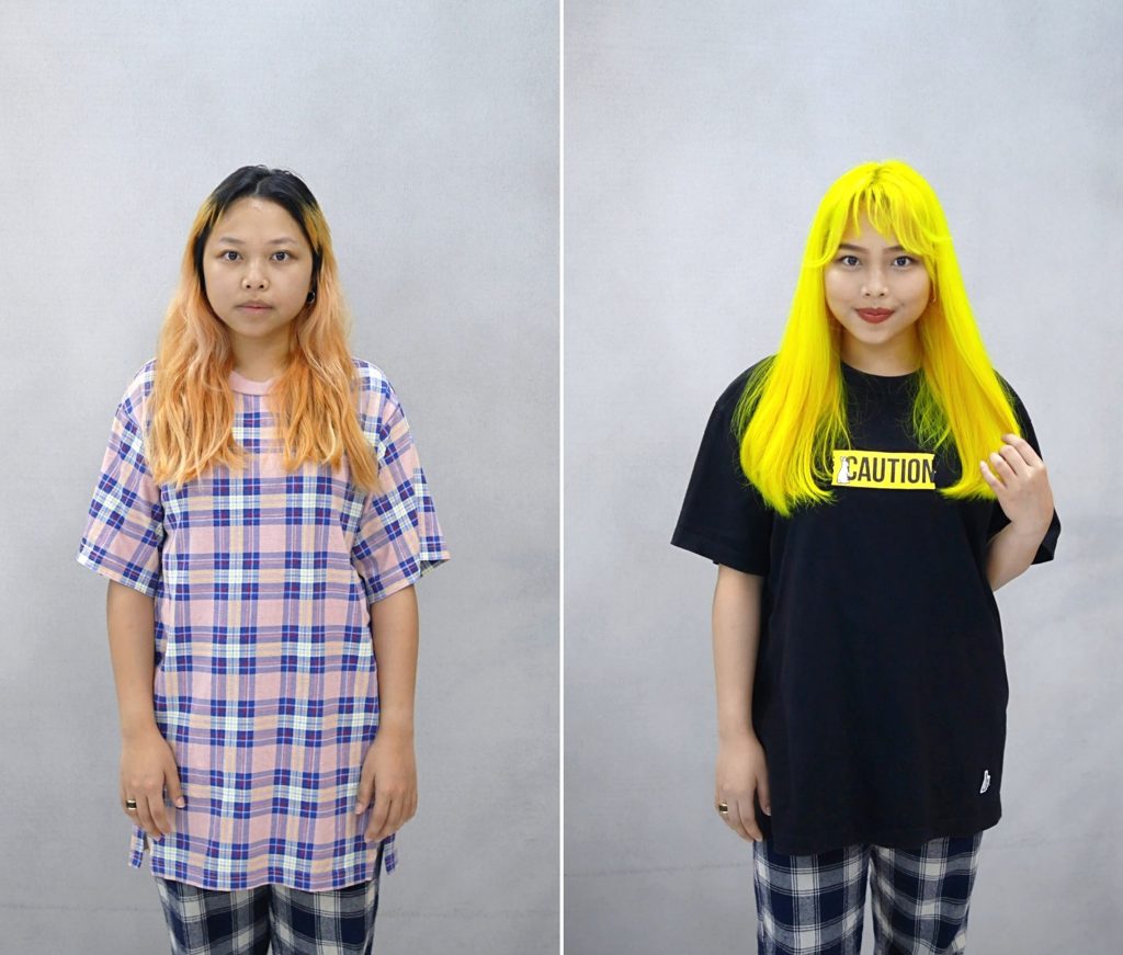 Hair Inspiration / transformation #6: Designed by Senior Technician of Chez Vous, Charles Chong | Highlighter Yellow + Haircut