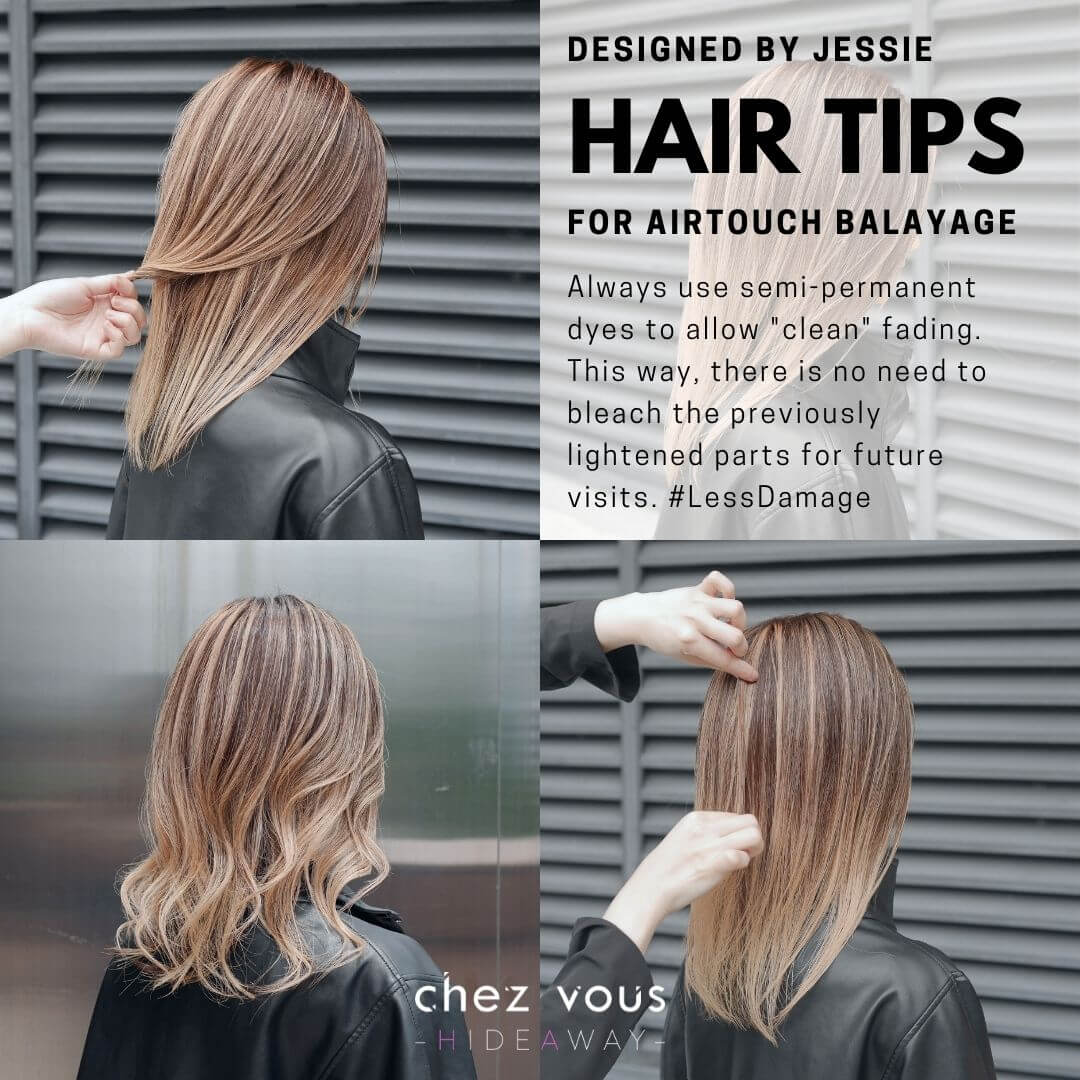Airtouch Balayage Designed by Associate Director of Chez Vous: HideAway, Jessie Wong