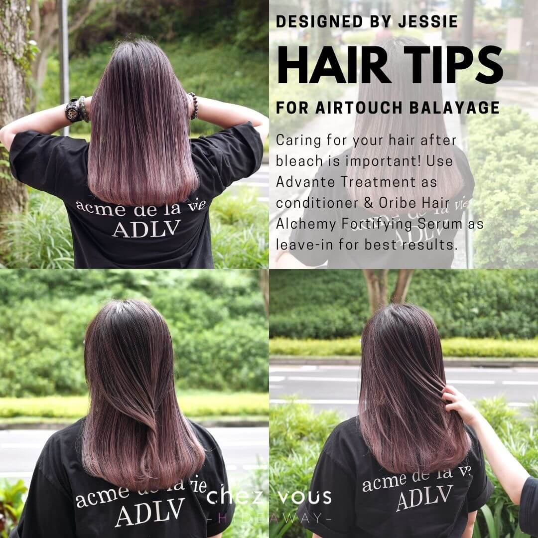 Airtouch Balayage Designed by Associate Director of Chez Vous: HideAway, Jessie Wong